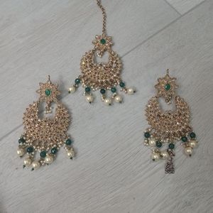 Earring with Tikka